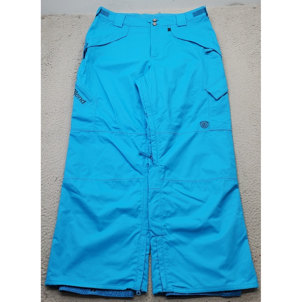 Special Blend Anti-Gravity Ski Snow Pants Men XL Blue Windproof Hiking Ankle Zip